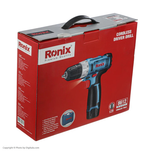 دریل پیچ گوشتی شارژی رونیکس مدل 8612